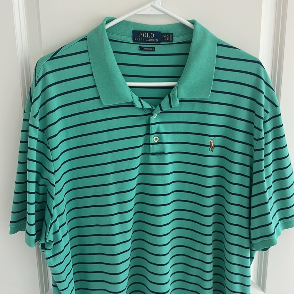 🍀 St. Patrick’s Day! 🍀 SALE Polo by Ralph Lauren Men's Striped Polo Shirt XXL